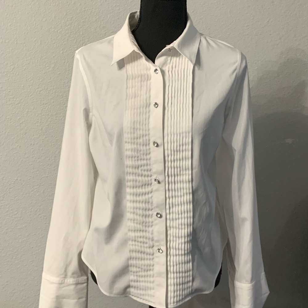 Talbots Classic White Blouse